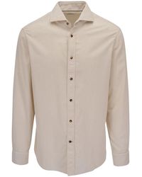 Brunello Cucinelli - Button-Up Cotton Shirt - Lyst