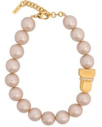 Moschino - Faux-Pearl Necklace - Lyst