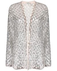 Forte Forte - Semi-sheer Construction Open-work Sequined Jacket - Lyst