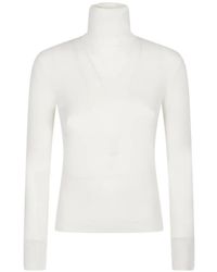 P.A.R.O.S.H. - Ribbed-Knit Roll-Neck Sweater - Lyst