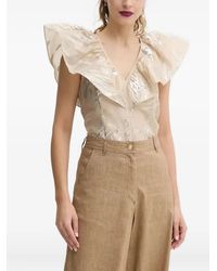 Bruuns Bazaar - Blusa Con Ruches - Lyst