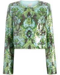 Cinq À Sept - Sequin Damask Aspen Jacket - Lyst