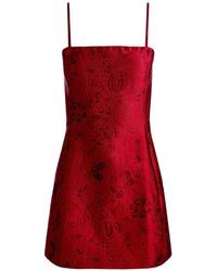 Alice + Olivia - Velia Floral-Jacquard Mini Dress - Lyst