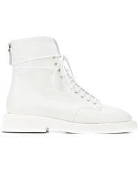 Marsèll - Gommello Leather Combat Boots - Lyst