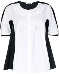 Vivetta - Colour-Block Ruffled Blouse - Lyst