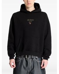 Guess - Sudadera Con Capucha Y Logo Bordado - Lyst