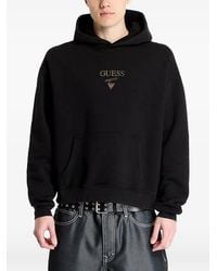Guess - Hoodie À Logo Brodé - Lyst