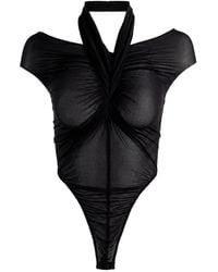 Atlein - Draped Bodysuit - Lyst