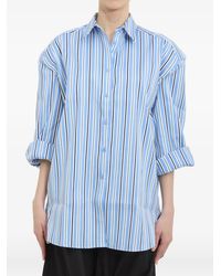 Frankie Shop - Gestreepte Blouse Met Schoudervullingen - Lyst