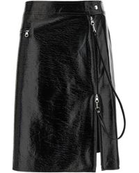 Courreges - Courregès Vynil Midi Skirt - Lyst