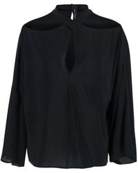 FEDERICA TOSI - Criss-Cross-Neck Blouse - Lyst