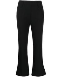 Roland Mouret - Zipped Cropped Flared Trousers - Lyst