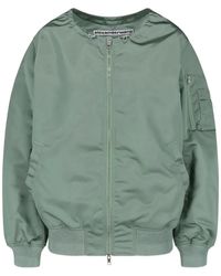 Alexander Wang - Drawstring-Neck Utility-Pocket Bomber Jacket - Lyst