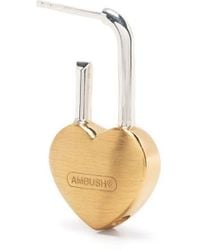 Ambush - Small Heart Padlock Earring - Lyst