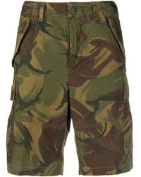 polo army fatigue shorts