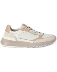 Brunello Cucinelli - Baskets En Cuir À Empiècements - Lyst