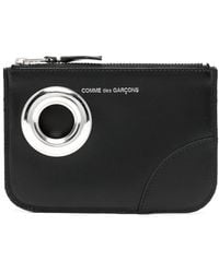Comme des Garçons - Eyelet-Detail Leather Wallet - Lyst