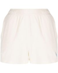 Sporty & Rich - Src-embroidered Terry-cloth Shorts - Lyst
