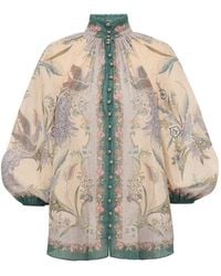 Zimmermann - Indra Billow Blouse - Lyst