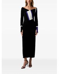 Patrizia Pepe - Colour-Block Ribbed Midi Dress - Lyst