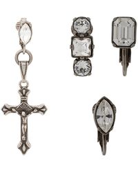 DSquared² Ohrringe mit Kreuz - Mettallic