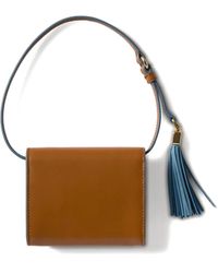 Miu Miu - Leather Wallet With Shoulder Strap - Lyst