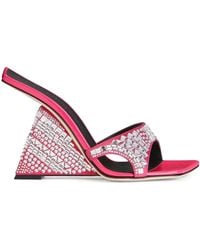 Giuseppe Zanotti - 105Mm Shine Wedge Sandals - Lyst