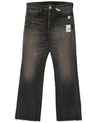 Maison Mihara Yasuhiro - Patch-Detail Whiskered Jeans - Lyst