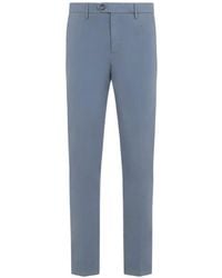 Canali - Straight-Leg Cotton Chino Trousers - Lyst