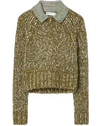 Tory Burch - Contrasting-Collar Sweater - Lyst