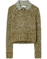 Tory Burch - Contrasting-Collar Sweater - Lyst