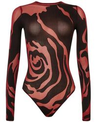 Wolford - Rose Shadow Long-Sleeved Bodysuit - Lyst
