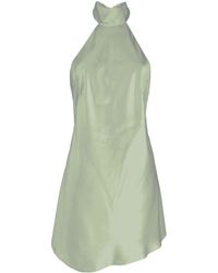 Michelle Mason - Zijden Mini-jurk Met Halternek - Lyst