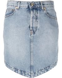 Alexandre Vauthier - High-Waisted Denim Skirt - Lyst