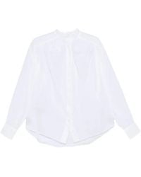 ANDAMANE - Rania Gathered-Detail Long-Sleeve Shirt - Lyst