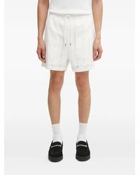 A Bathing Ape - Broderie-Anglaise Drawstring Shorts - Lyst