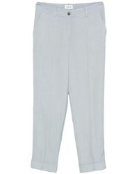 P.A.R.O.S.H. - Cuffed Cropped Trousers - Lyst