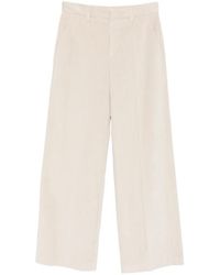 Brunello Cucinelli - Corduroy Loose Pants With Monili - Lyst