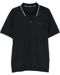 KARL LAGERFELD - Logo-Print Tipped-Collar Polo Shirt - Lyst