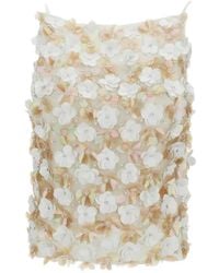 P.A.R.O.S.H. - Sleeveless Floral-Appliqué Top - Lyst