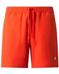 Moose Knuckles - Logo-Patch Drawstring Swim Shorts - Lyst