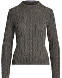 Ralph Lauren - Cable-Knit Crew-Neck Jumper - Lyst