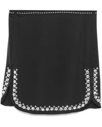 Rabanne - Studded-Hem Mini Skirt - Lyst