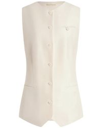 12 STOREEZ - Rotunda Button-Up Vest - Lyst