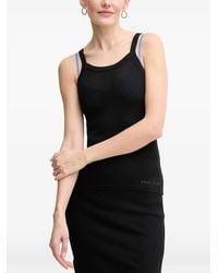 DKNY - Geribbelde Tanktop - Lyst