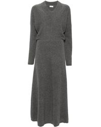 Brunello Cucinelli - Ribgebreide Maxi-Jurk - Lyst