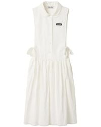 Miu Miu - Robe En Popeline - Lyst