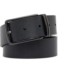 ARMANI EXCHANGE - Grained Leather Belt - Lyst