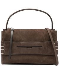JW Anderson - Small Loafer Suede Top Handle Bag - Lyst