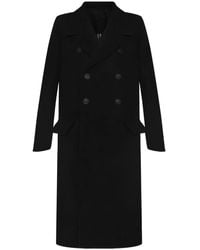 Rick Owens - Double-Breasted Wool Coat - Lyst